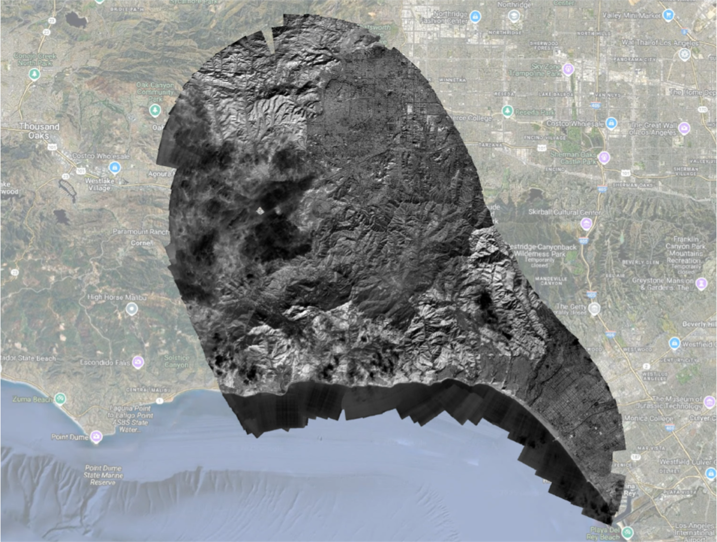 Palisades Fire mapping from stratospheric balloon